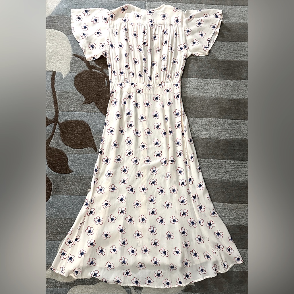 Nwt Rue Stiic Greta Maxi Dress In Flowers Of The Arts Print W Keyhole Bodice — image 7 of 8